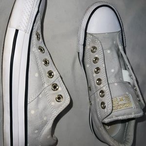 Polka Dot, Low Top Converse.